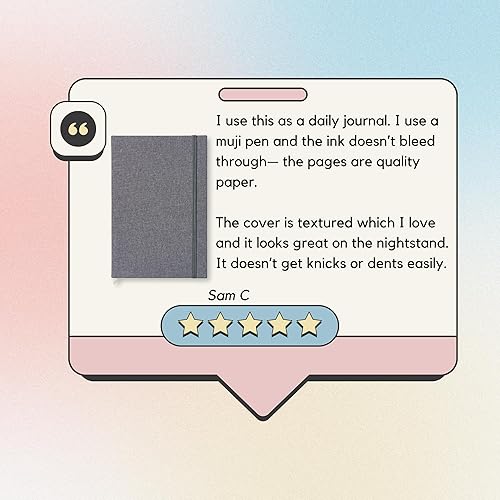 Miniatura 4 de Portage Cuaderno en Blanco de Tapa Dura con Papel Estético para Escritura y Diario Libreta con Papel a Prueba de Manchas, Alto GSM, Cuaderno A5