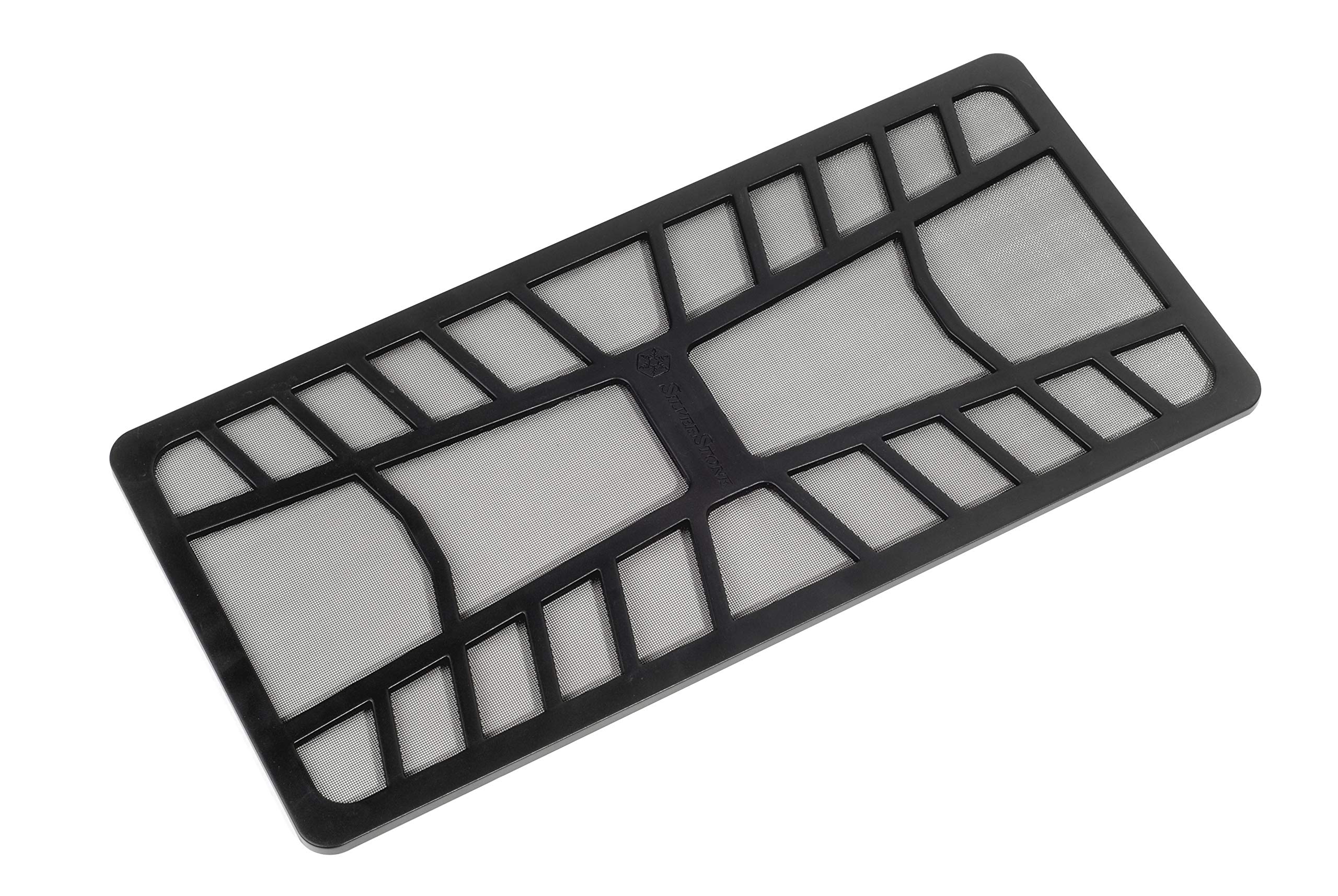 SilverStone Technology 320mm x 155mm Magnetized Fine Mesh Fan Filter for Dust Reduction Ideal for use with 240mm/ 280mm Intake Fans SST-FF142B-USA
