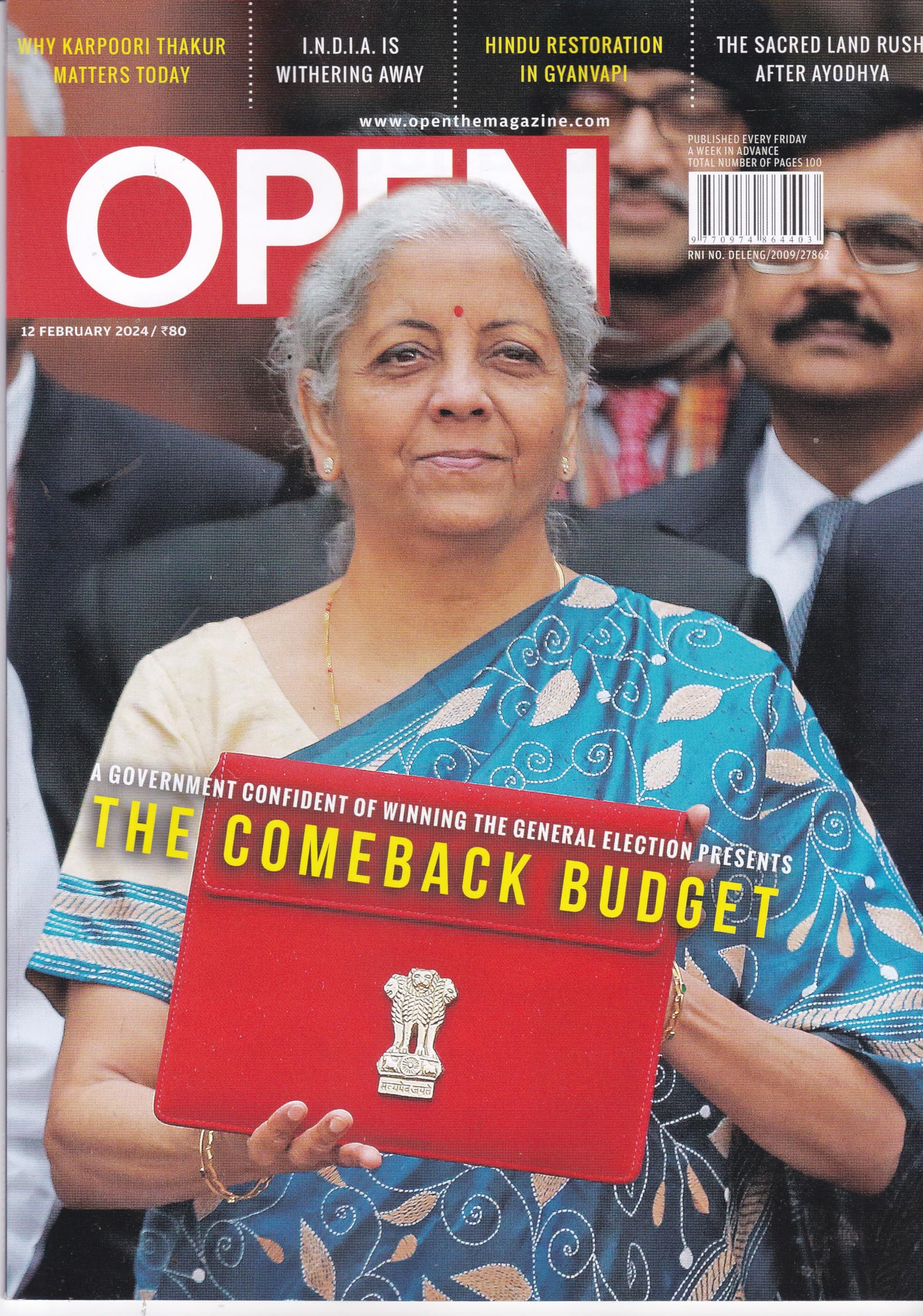 Open 12 February 2024 : The Come Back Budget