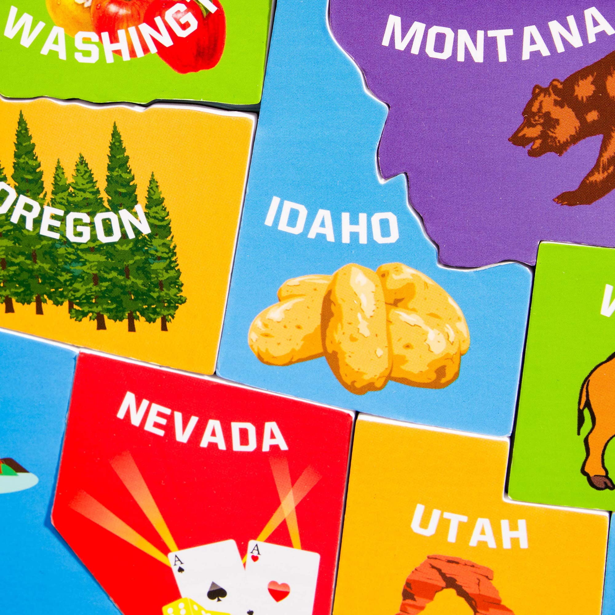 Juvale U.S. Puzzle Map of The United States with 44 Magnetic Pieces (19 x 13 Inches) - Image 9