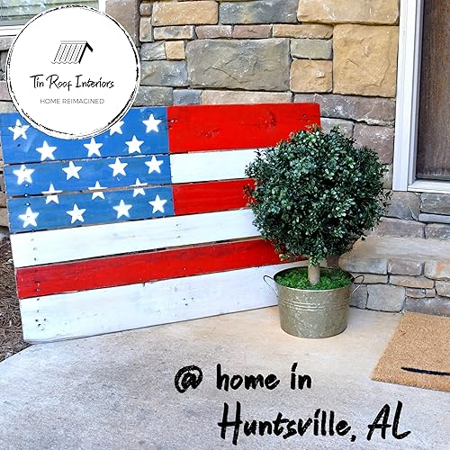 Miniatura 4 de Tin Roof Interiors Arbustos artificiales de boj de 24 pulgadas de alto, incluye maceta de madera decorativa blanca, topiario sintético listo para