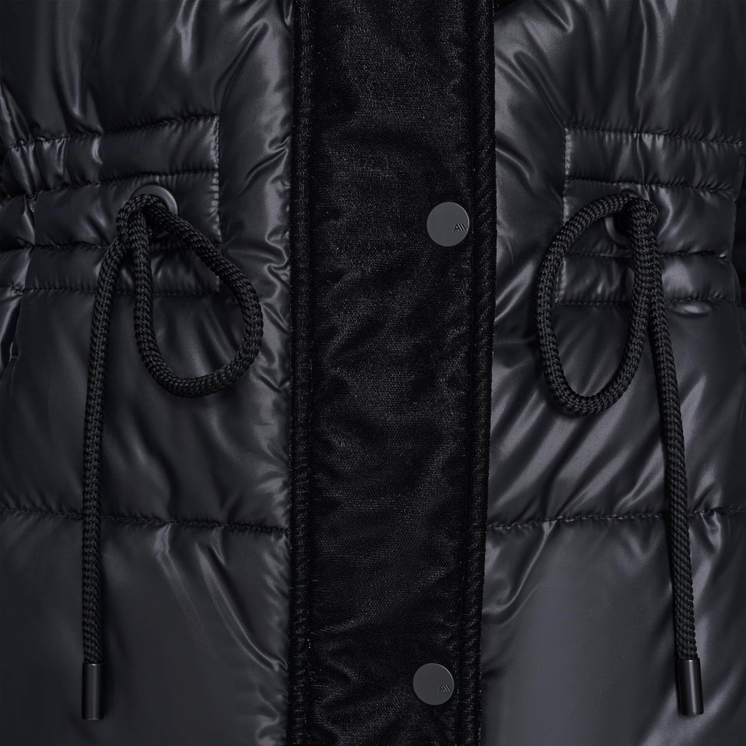 Andrew Marc Women's Hooded Velvet Trimmed Insulated Cold Weather Puffer Jacket - Image 6