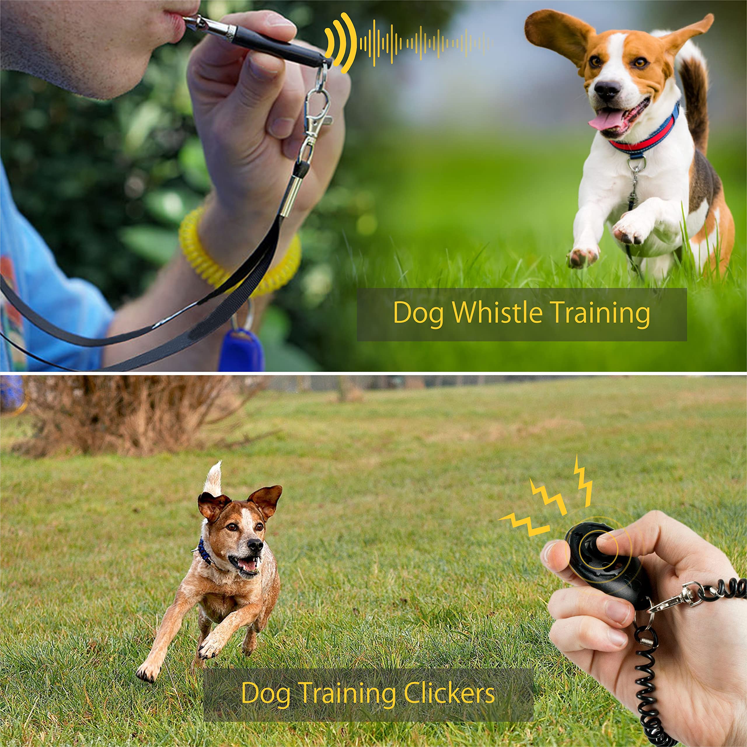 Training Whistle Quiet Dog Clicker Dog Clicker For Training 2-Pack