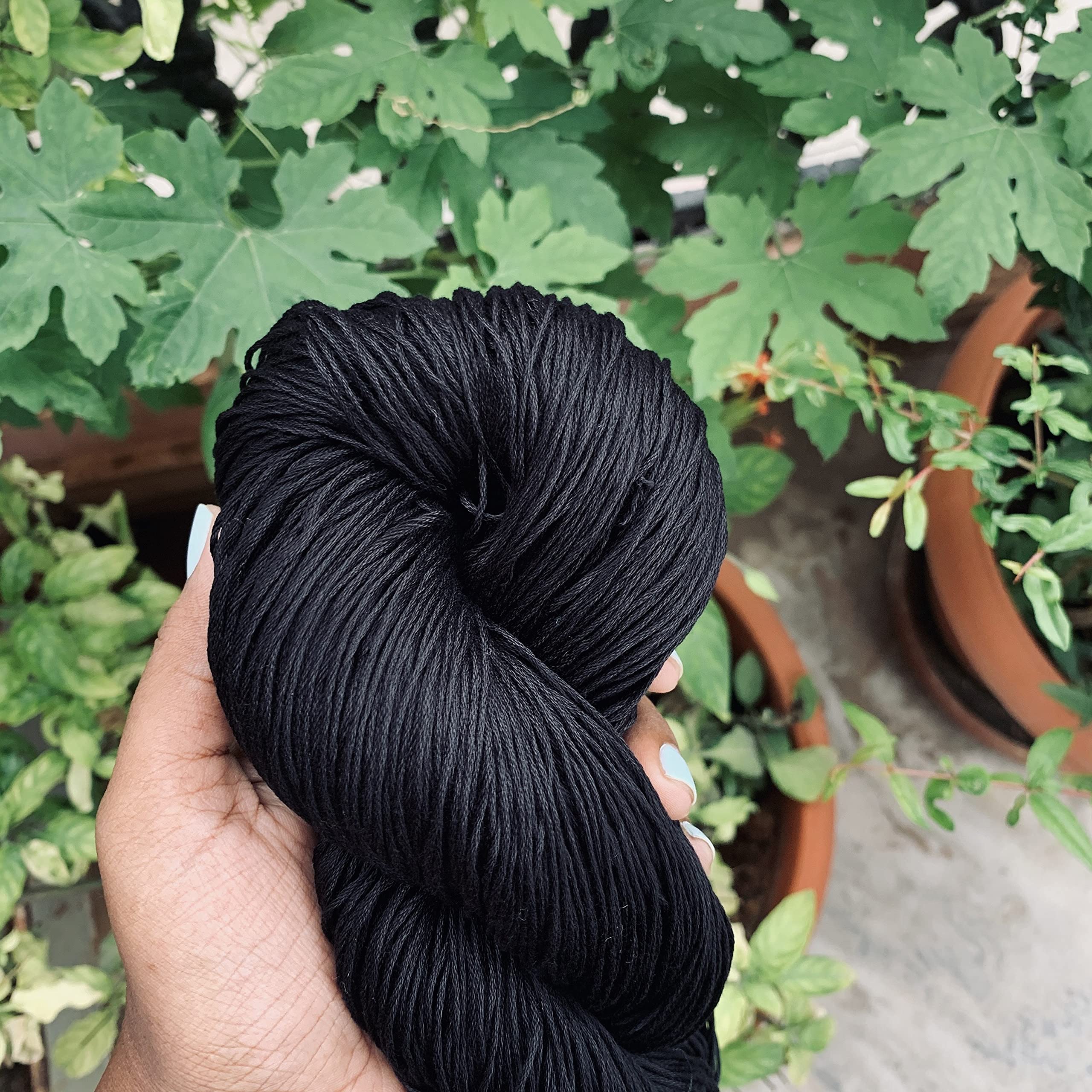 Crochet Now | 100% Bamboo/Viscose Yarn 4 Ply (100 Grams - Hook Size 2.5 to 3.5) for Crochet/Knitting (Black) (B09FJR54NM) Amazon Price History, Amazon Price Tracker