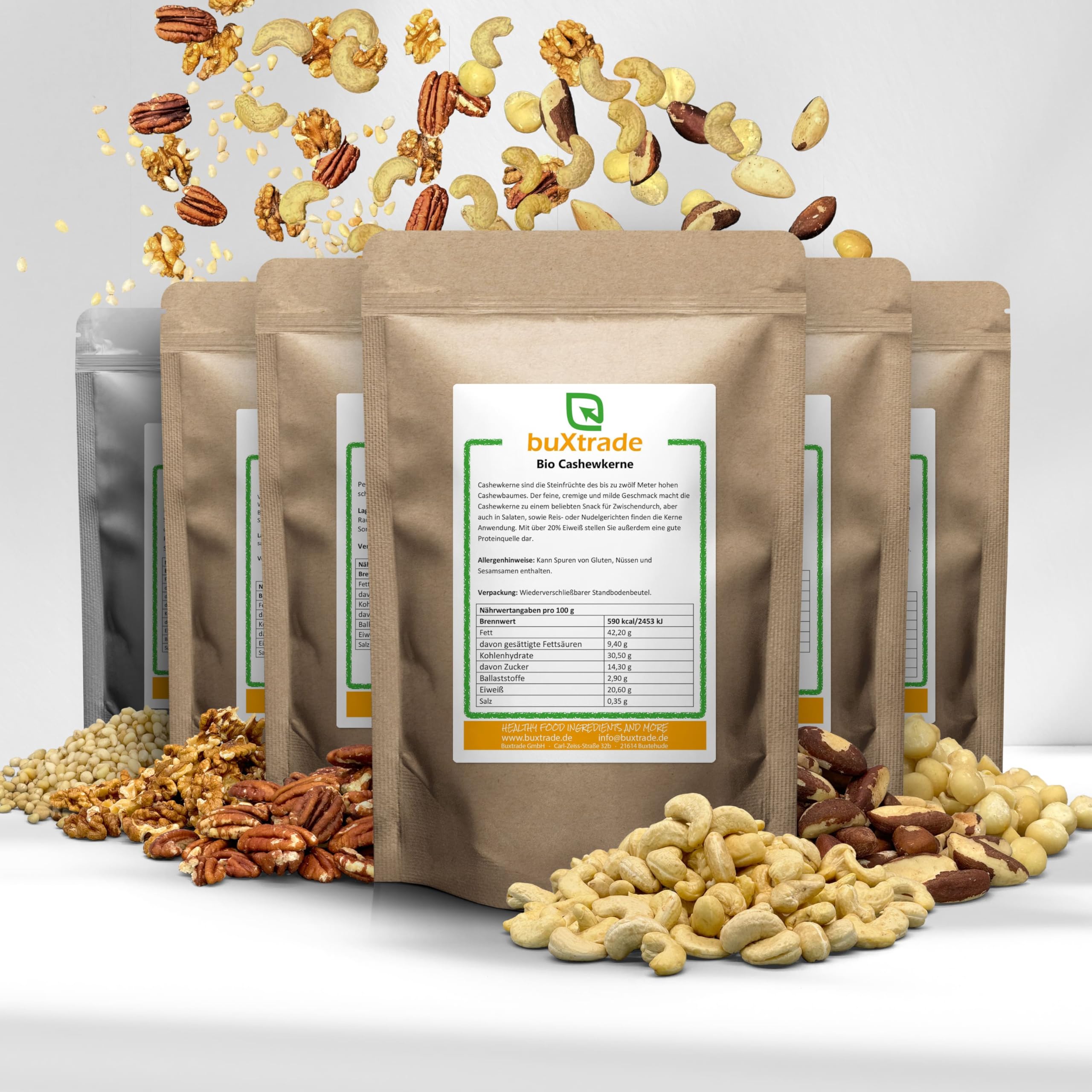 1 Pack 500 g | Nuss Bundle | Nuss Pack | Nüsse | Bio | Buxtrade | Bundle
