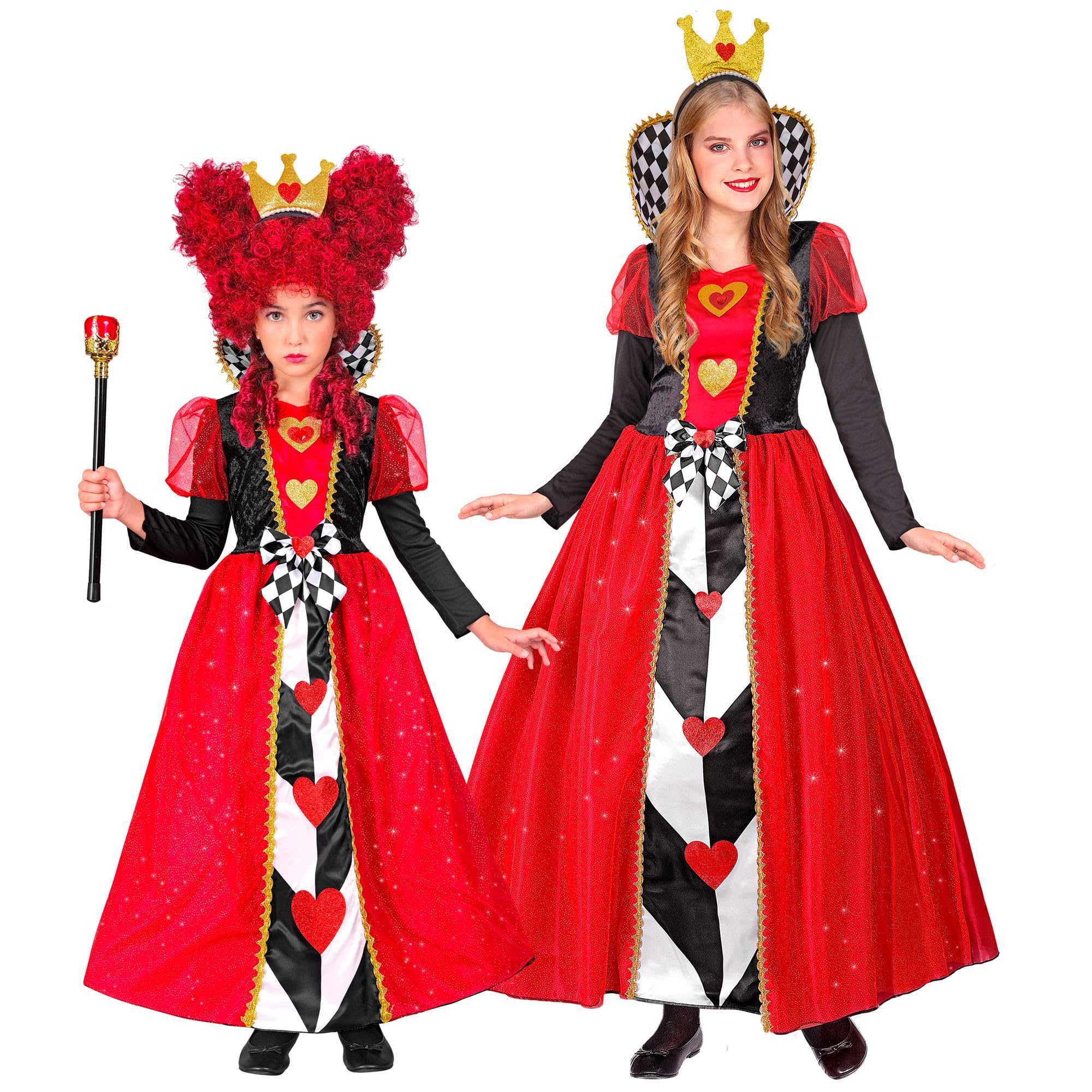 Widmann Tienda Online W Party Fashion - Disfraz Infantil Reina Oscura, Vestido Con Capucha, Reina Gótica, Disfraces Widmann Milano