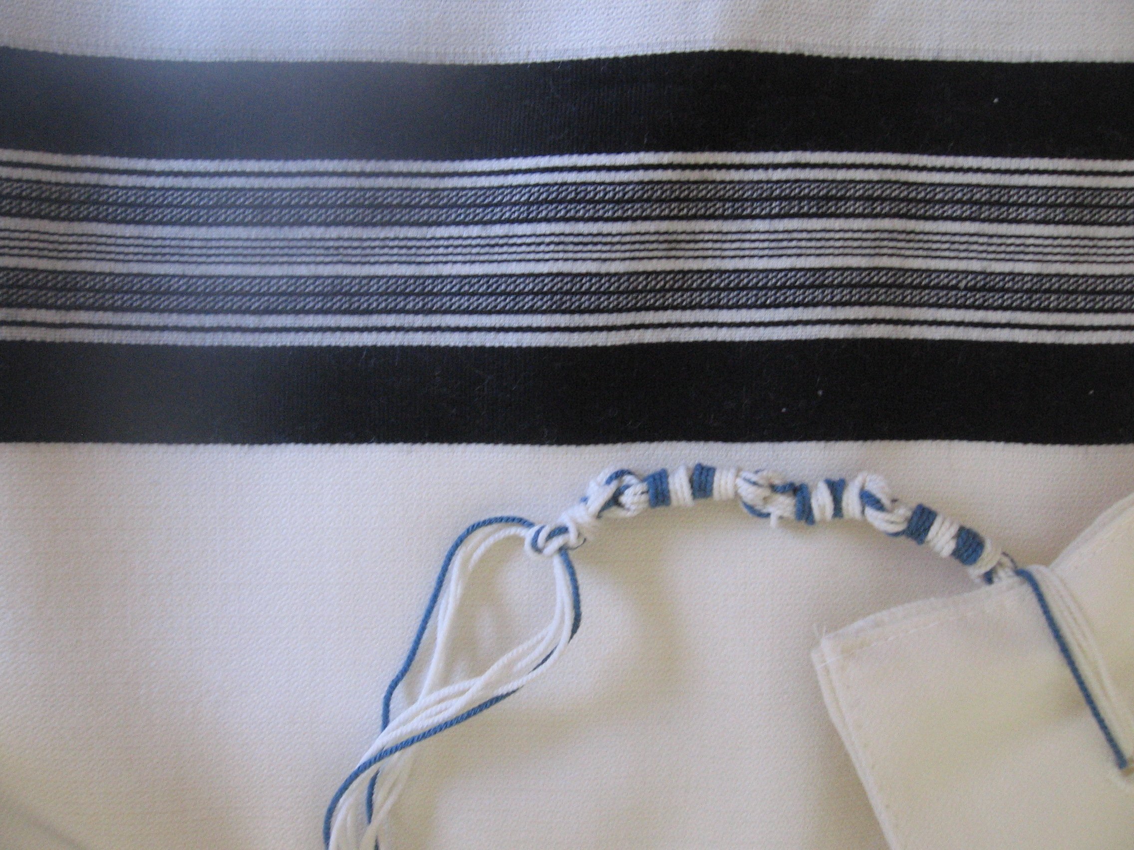 Tzitzit Strings Thick Wool Radzyner Tekhelet Made In Israel By Radzyn