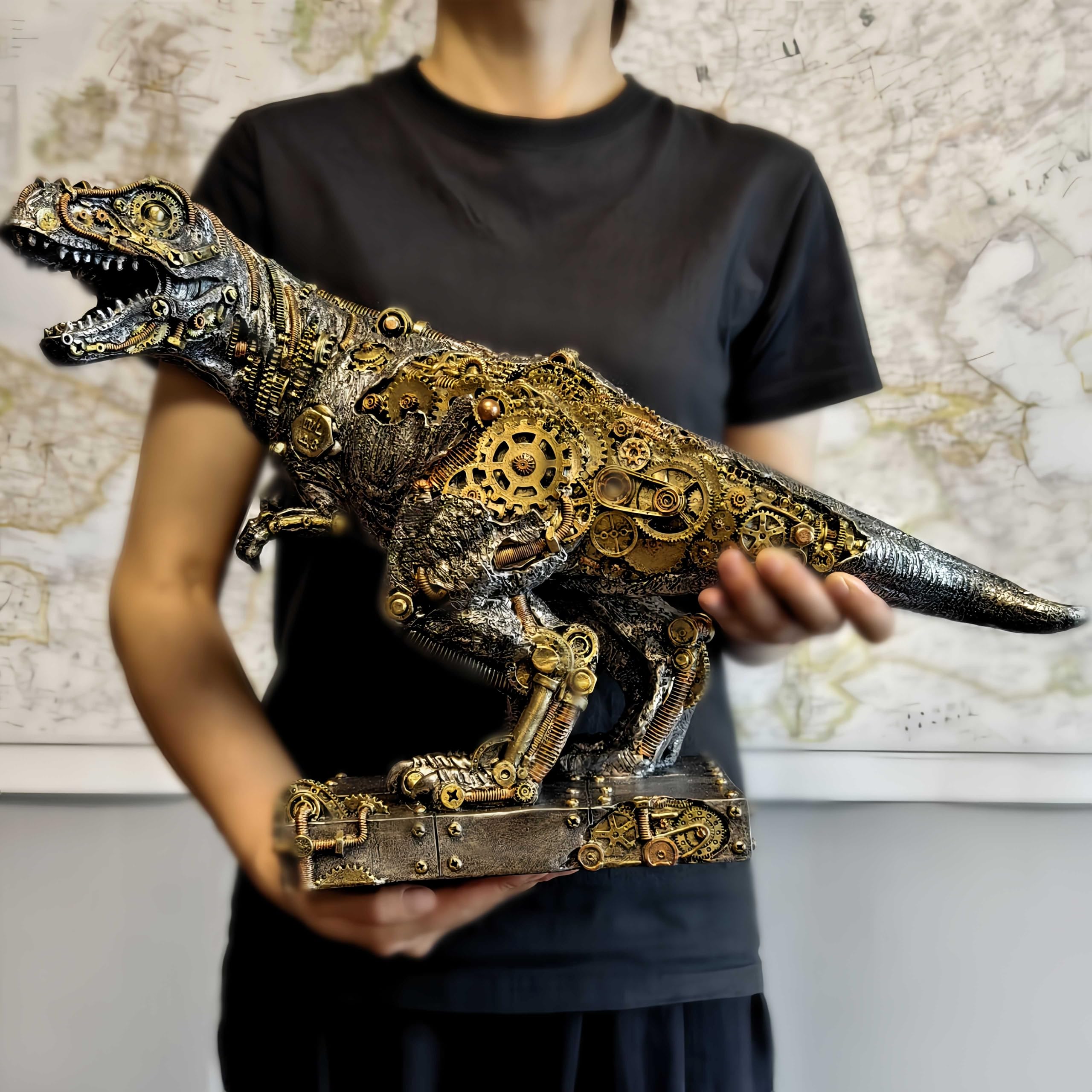 Amazon.co.jp: GENUINQ 機械式恐竜像 T-Rex スチームパンク レトロ