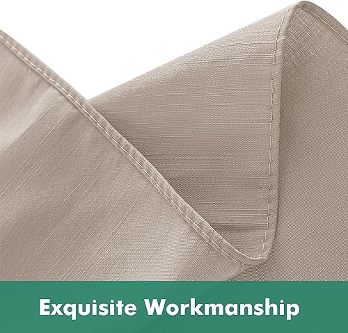 Miniatura 8 de Biscaynebay Faldas de cama envolventes con esquinas divididas para camas Queen de 15 pulgadas de caída, volantes elásticos ajustables de color