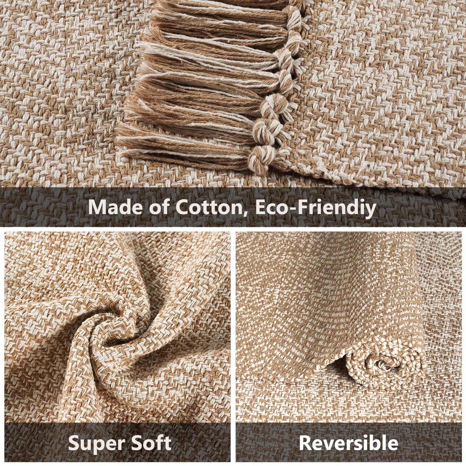 Piccolo tappeto da bagno reversibile, 5 x 0,9 m, lavabile, in cotone, per camera da letto, cucina, lavanderia, soggiorno