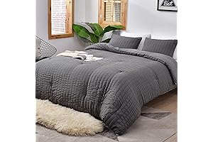 Soft As A Cloud Dark Grey Comforter Queen Size