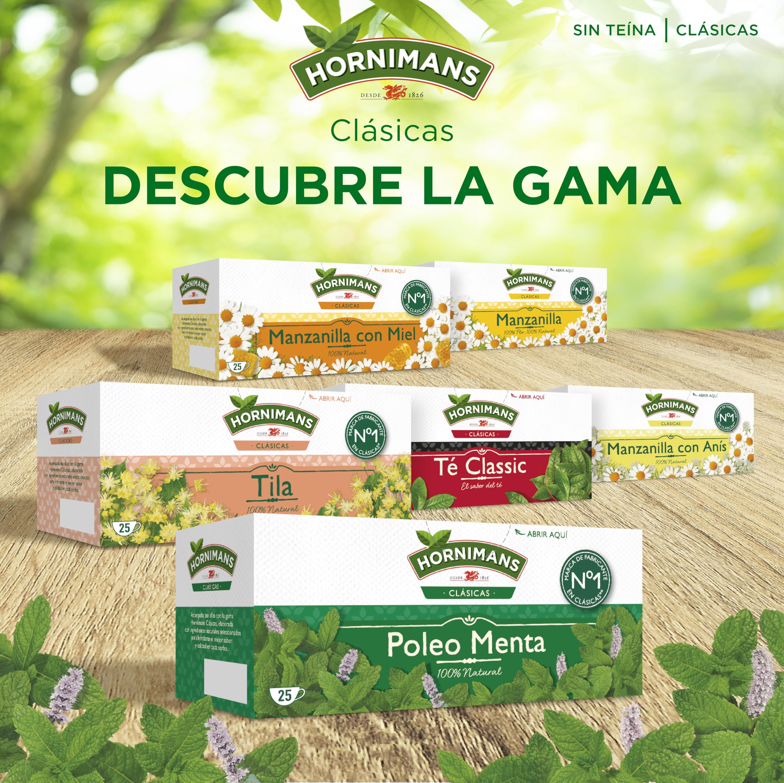 Hornimans Poleo Menta Infusión 25 bolsitas Sin Teína 100% Natural