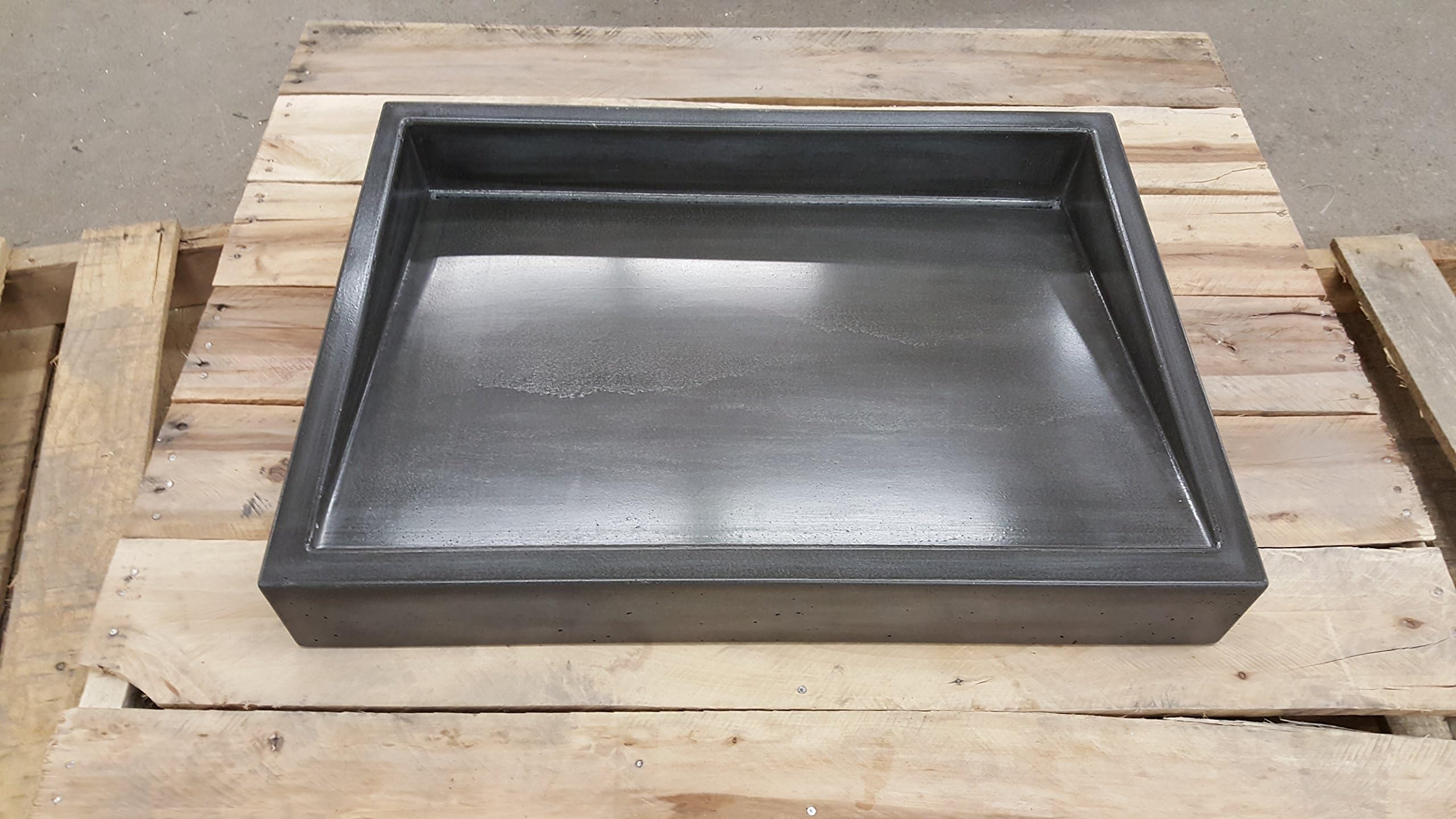 26" Shallow Vessel Ramp Sink with Slot Drain