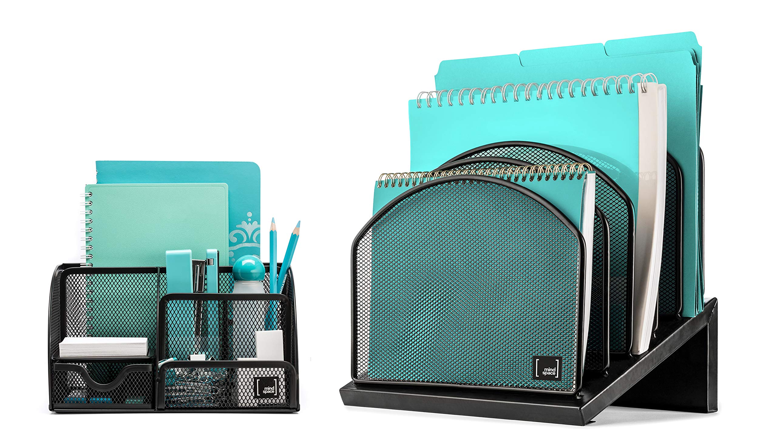 Buy Mindspace Office Desk Organizer with 6 Compartments + Inclined File