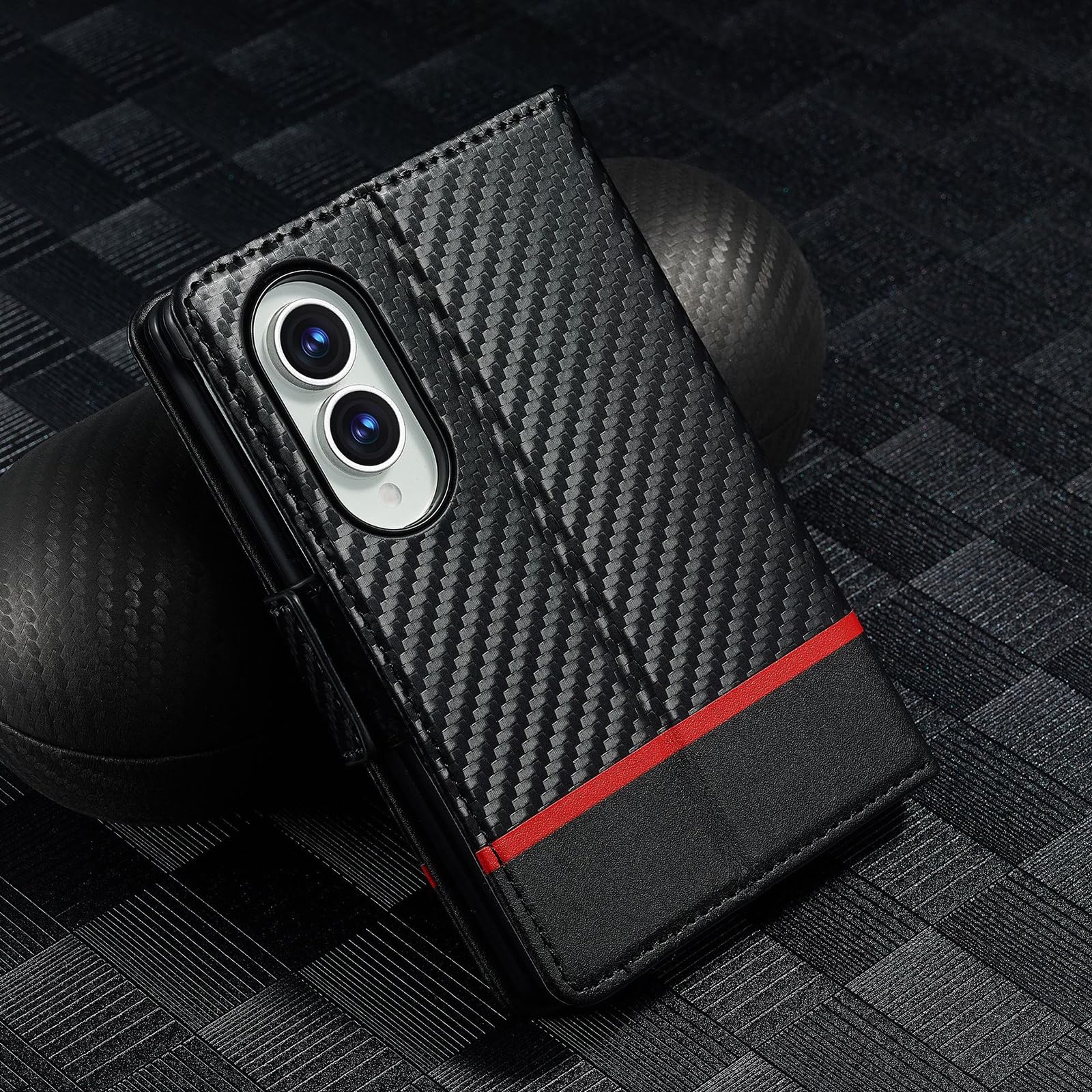 Ribaltabile Cover per Samsung Galaxy Z Fold 8, Fibra di Carbonio Modello