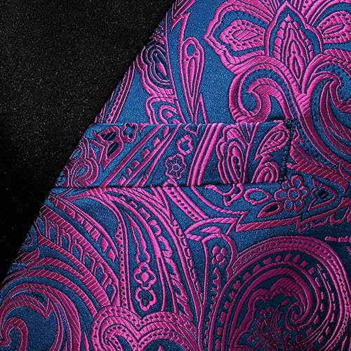 Miniatura 3 de Barry.Wang Blazer para hombre, abrigo deportivo de cachemira, chaqueta de traje ligero, esmoquin regular, flores, Mardi Gras, regalo de carnaval