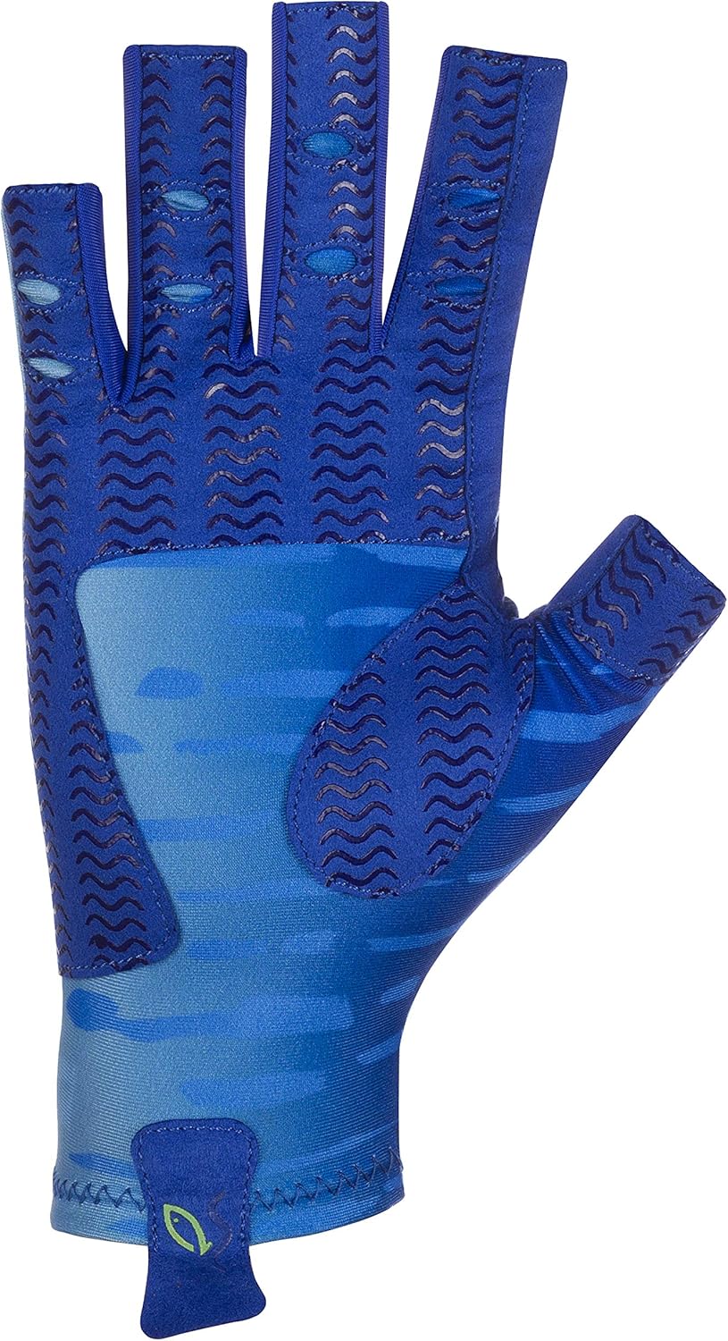 MAREALINE Fishing Gloves UV Sun Protection SPF 50 Fingerless, Sailing, Kayaking in Unisex Sizes. : Sports & Outdoors