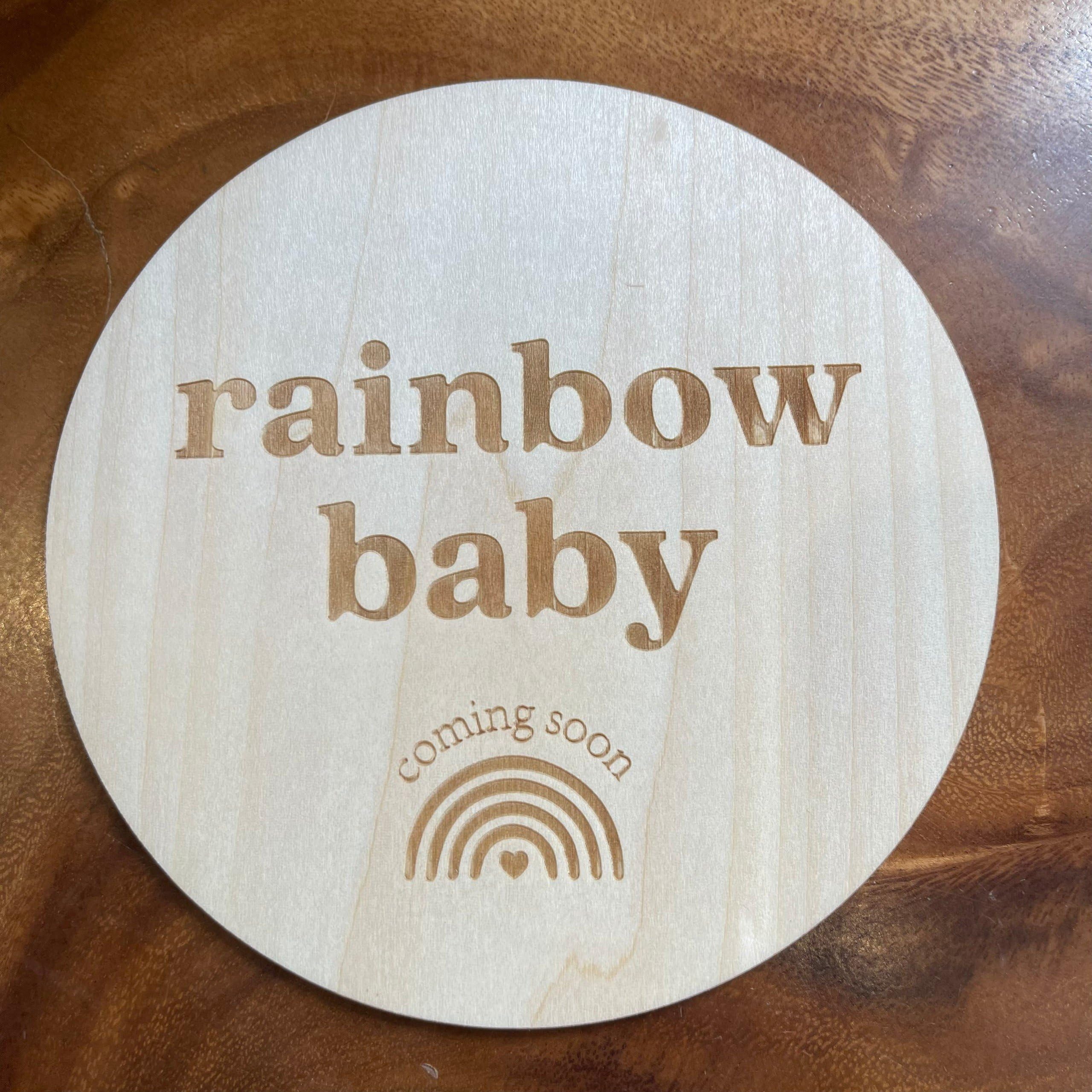 Letrero De Anuncio De Embarazo Con Texto En Inglés "We're Having A Baby", Disco Redondo De Madera De 5.9 Pulgadas Con Letras Blancas 3D Para Sesiones De Fotos De Maternidad Y