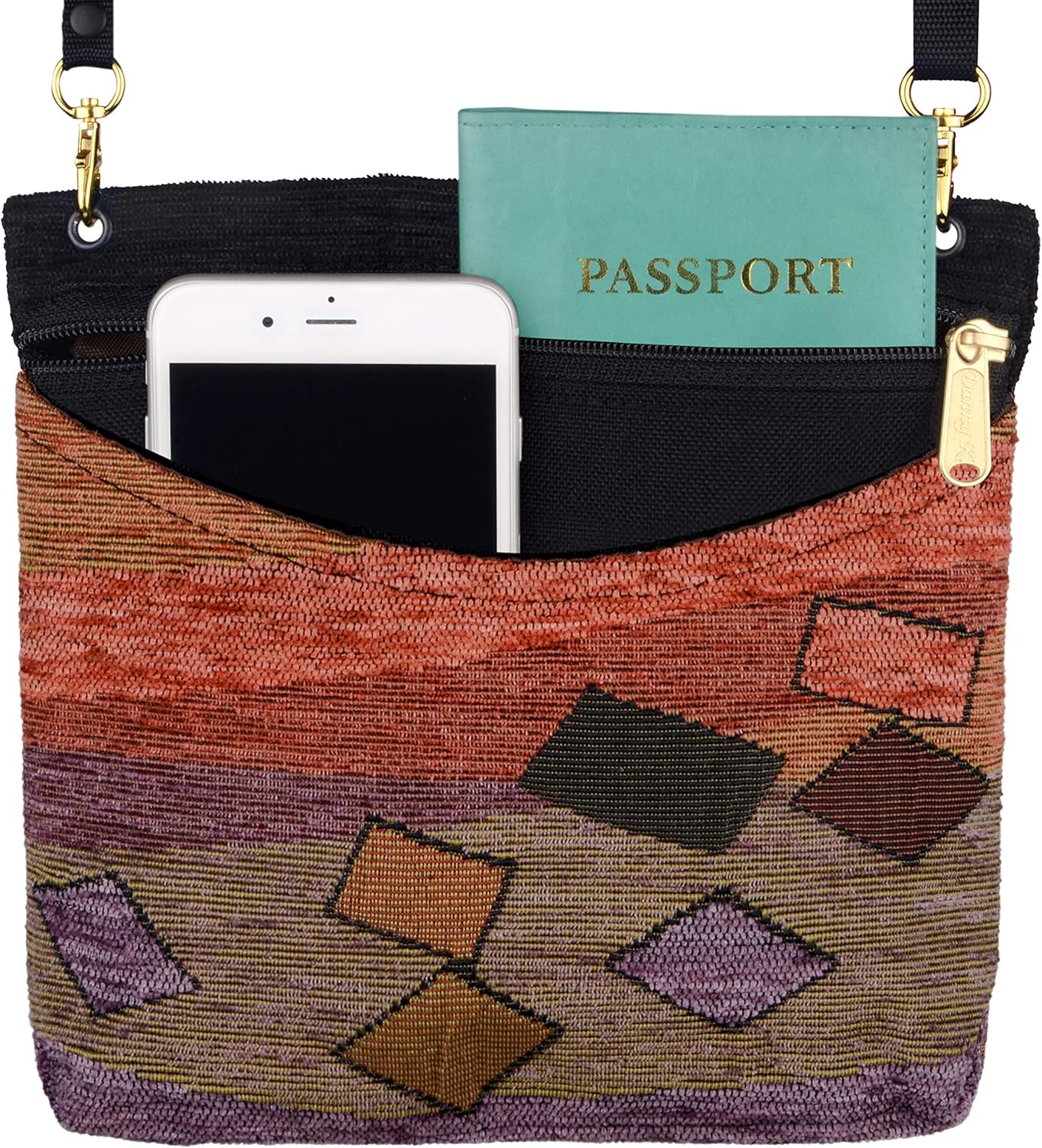 Danny K. Women's Tapestry Bag Shoulder Handbag, Sugaree Purse Handmade in the USA - Image 4