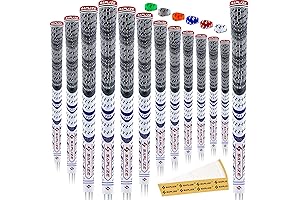 SAPLIZE Cross Corded Full Cord Golf Grips 13-Pack