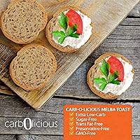 Vista 5 de Tostadas Melba bajas en carbohidratos (SIMPLES) 4oz