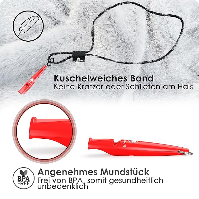 Foto 2 de 6 de Weidebach® Silbato Negro a Distancia para Retorno, silbatos para Perros