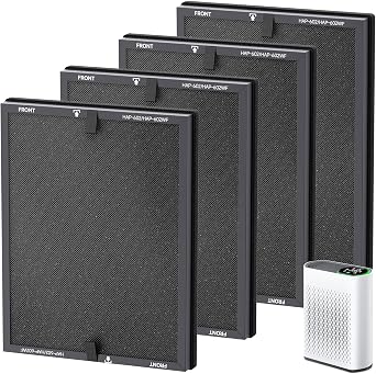 HAP602 Replacement Filter for ECOSELF HAP602/HAP602WF Air Purifier, 4 Pack