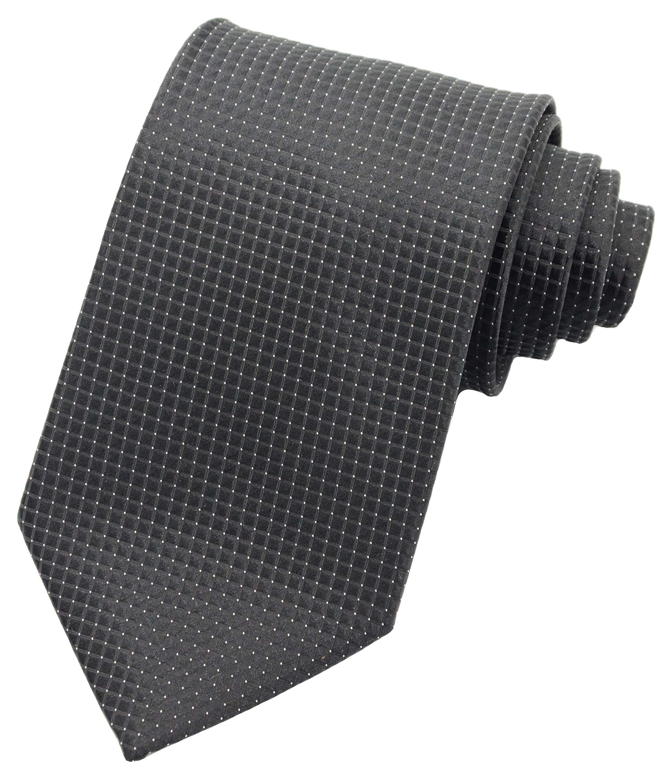 Geotae ZerunNew Classic Solid Checks Paisley JACQUARD WOVEN Silk Men's Tie Necktie