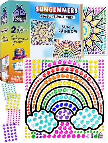 Miniatura 11 de Relleno de cesta de Pascua para niños y manualidades de Pascua para niños, arte de gemas de atrapasoles para niños, gran regalo de niña de 6 años