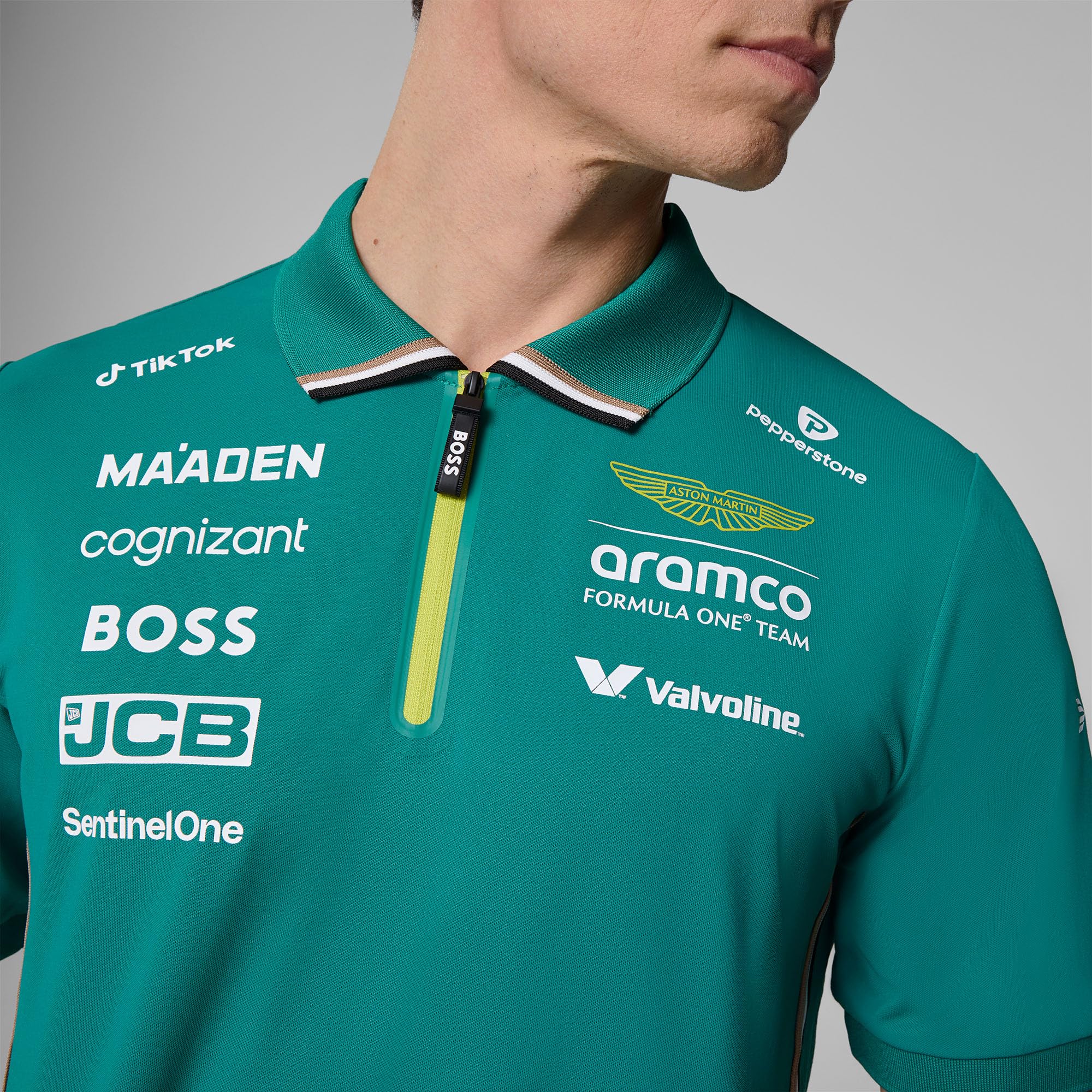 Aston Martin F1 2025 Polo del Equipo para Hombre