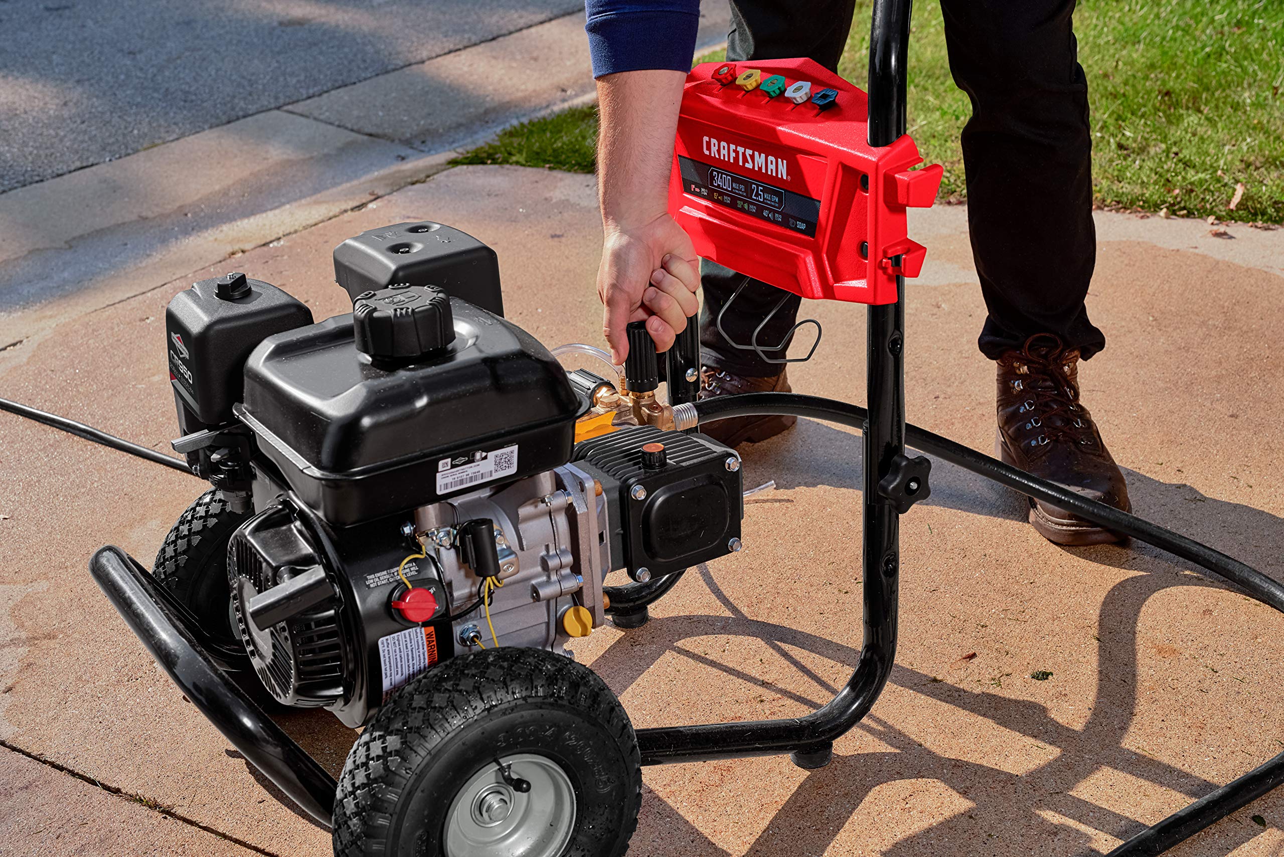 MAX PSI at 2.4 GPM Gas Pressure Washer 