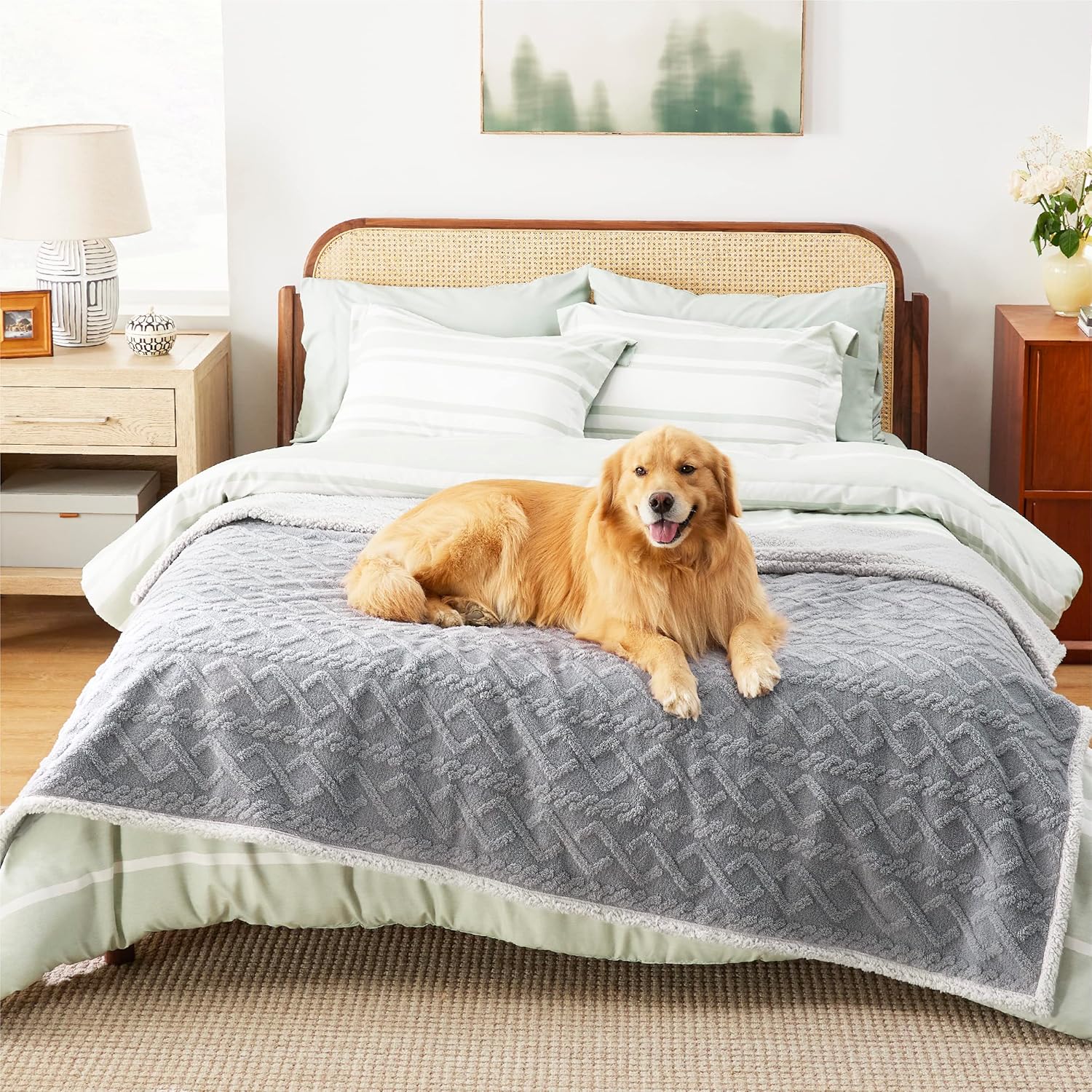 Bedsure Waterproof Dog Blankets for Large Dogs Pet