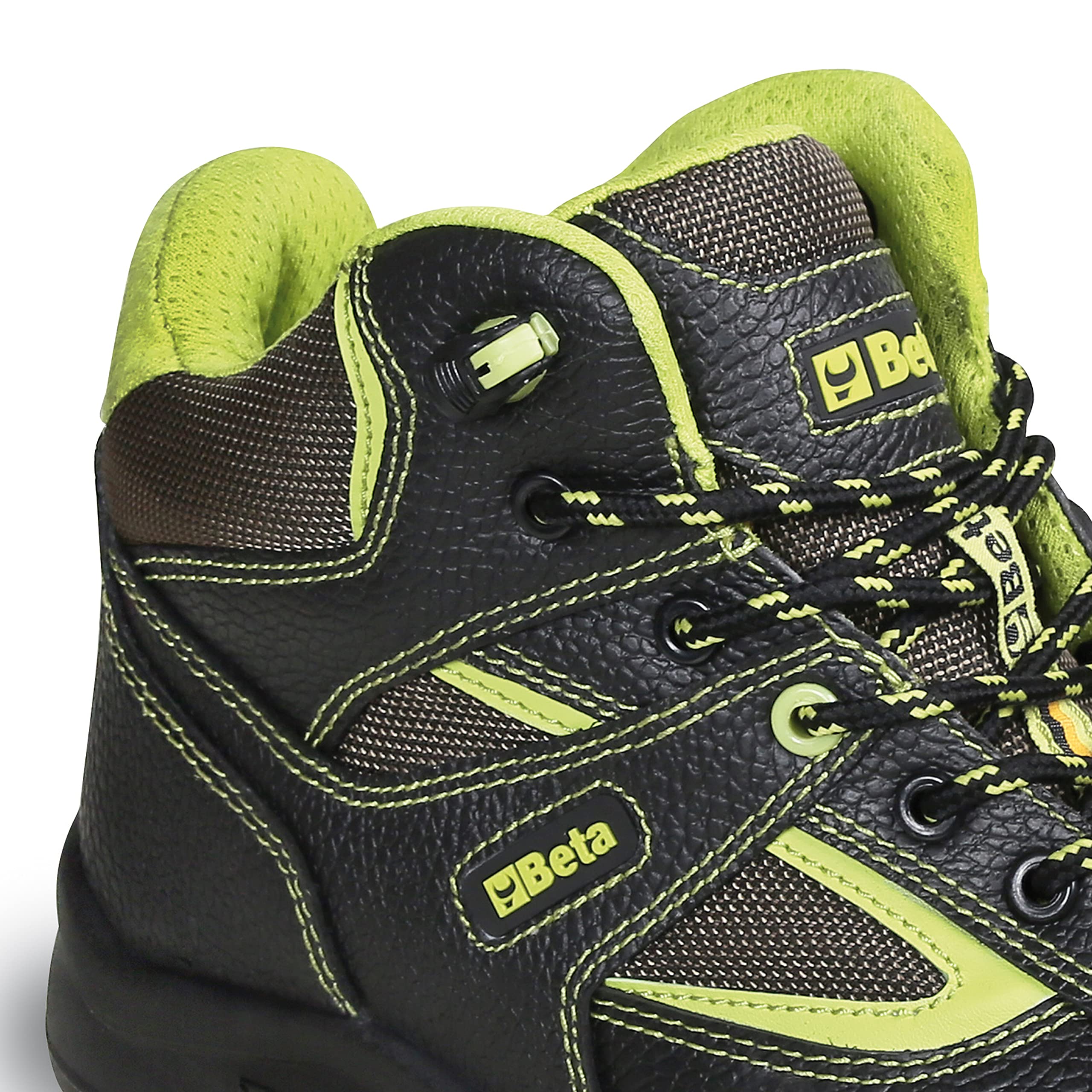 Beta7221PEK 43 - Scarpe Alte in Pelle Idrorepellente con Inserti in Nylon, Rinforzo antiabrasione nella Zona del Puntale e rapido sfilamento