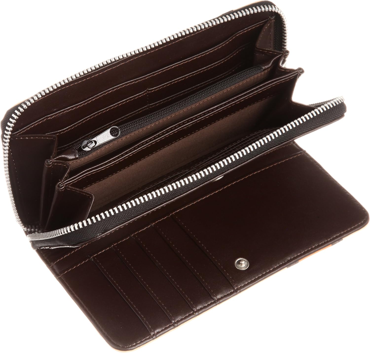 [Ishtar] ishutal Ishtar Lux Leather Ladies Bifold Long Wallet - beige -