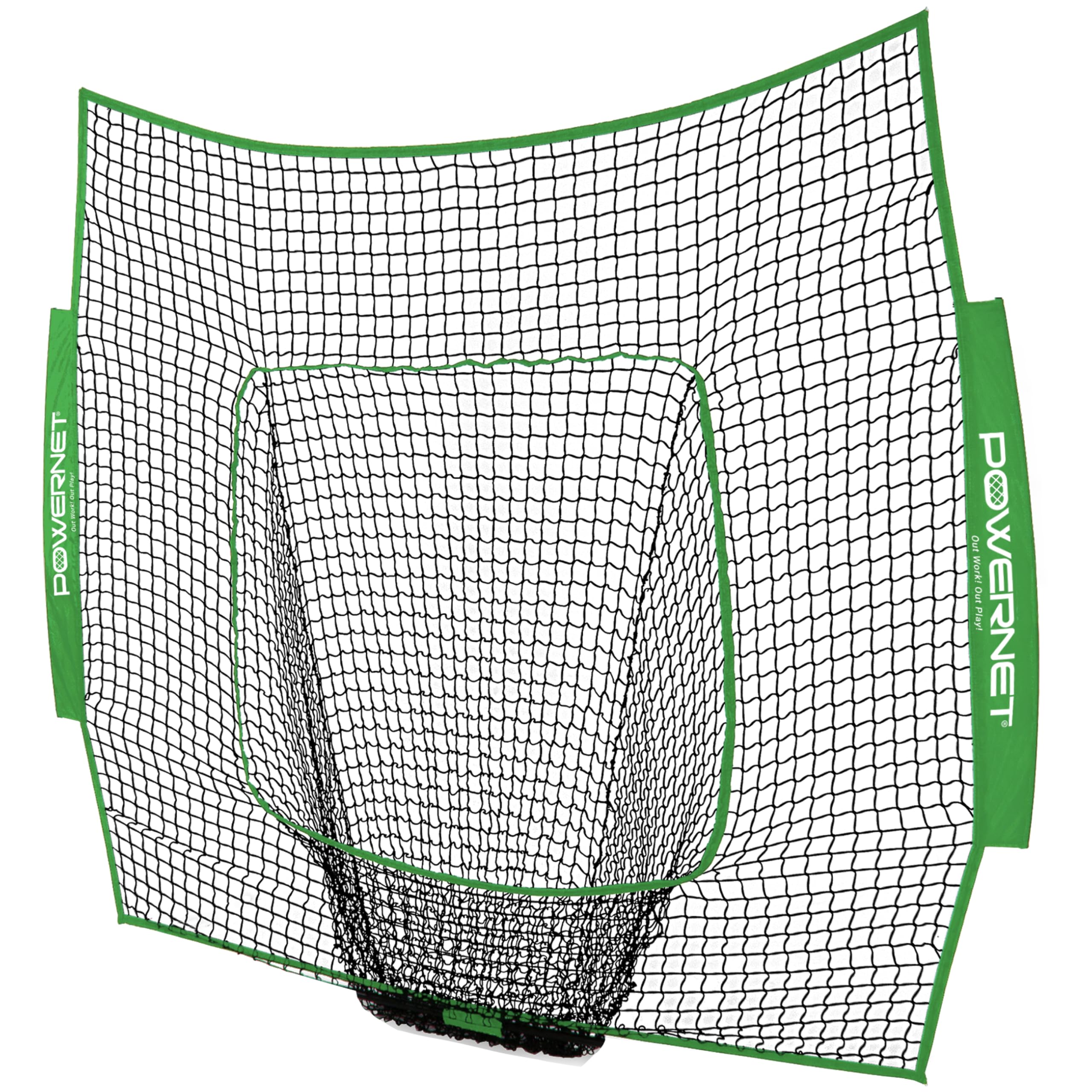 PowerNet 7x7 FT Baseball & Softball Net Replacement Parts, Replace 7x7 FT Frame, Net Only or Carry Bag, Metal Frame and Fiberglass Poles, Durable Nets