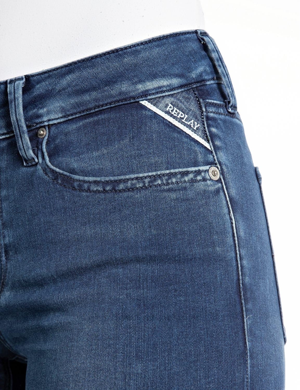 Replay Damen Jeans New Luz Skinny-Fit ResinPlus+