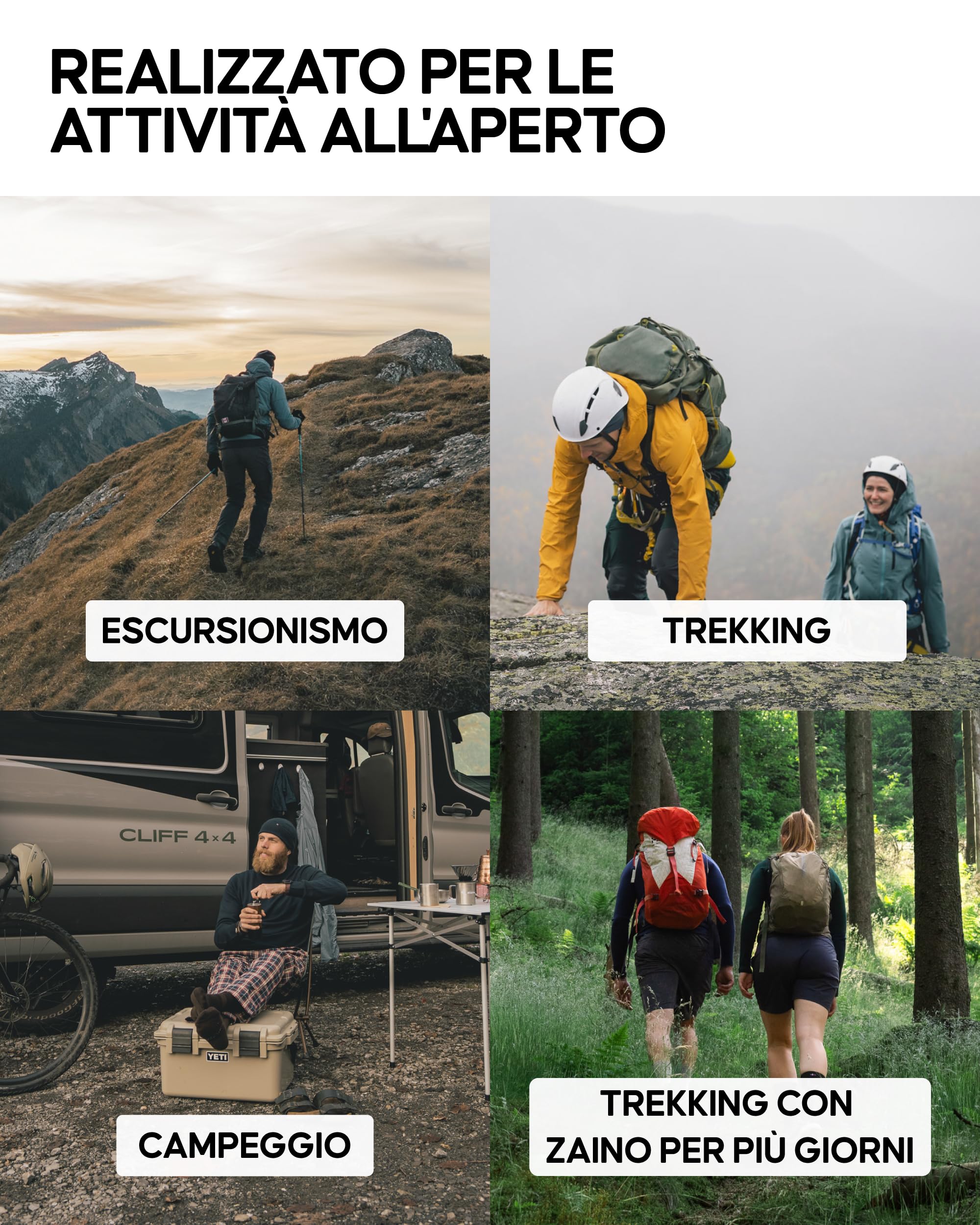 DANISH ENDURANCE Calze Trekking Corte Lana Merino, Calzini Termici Anti-Vesciche, Calze Escursionismo Traspiranti, Unisex, 3 Paia