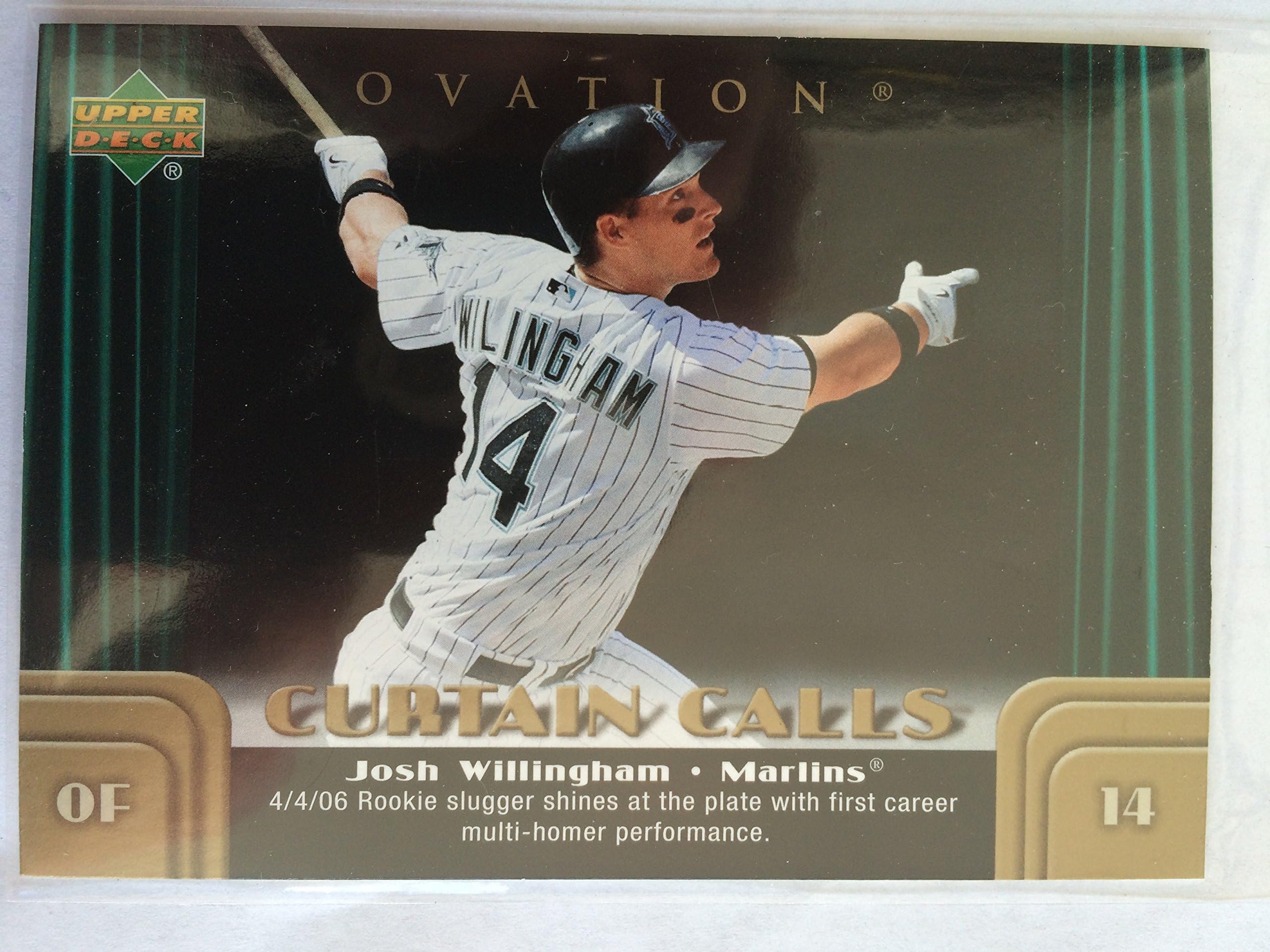 2006 Upper Deck Ovation Curtain Calls CC-JW Josh Willingham NM/M (Near Mint/Mint)