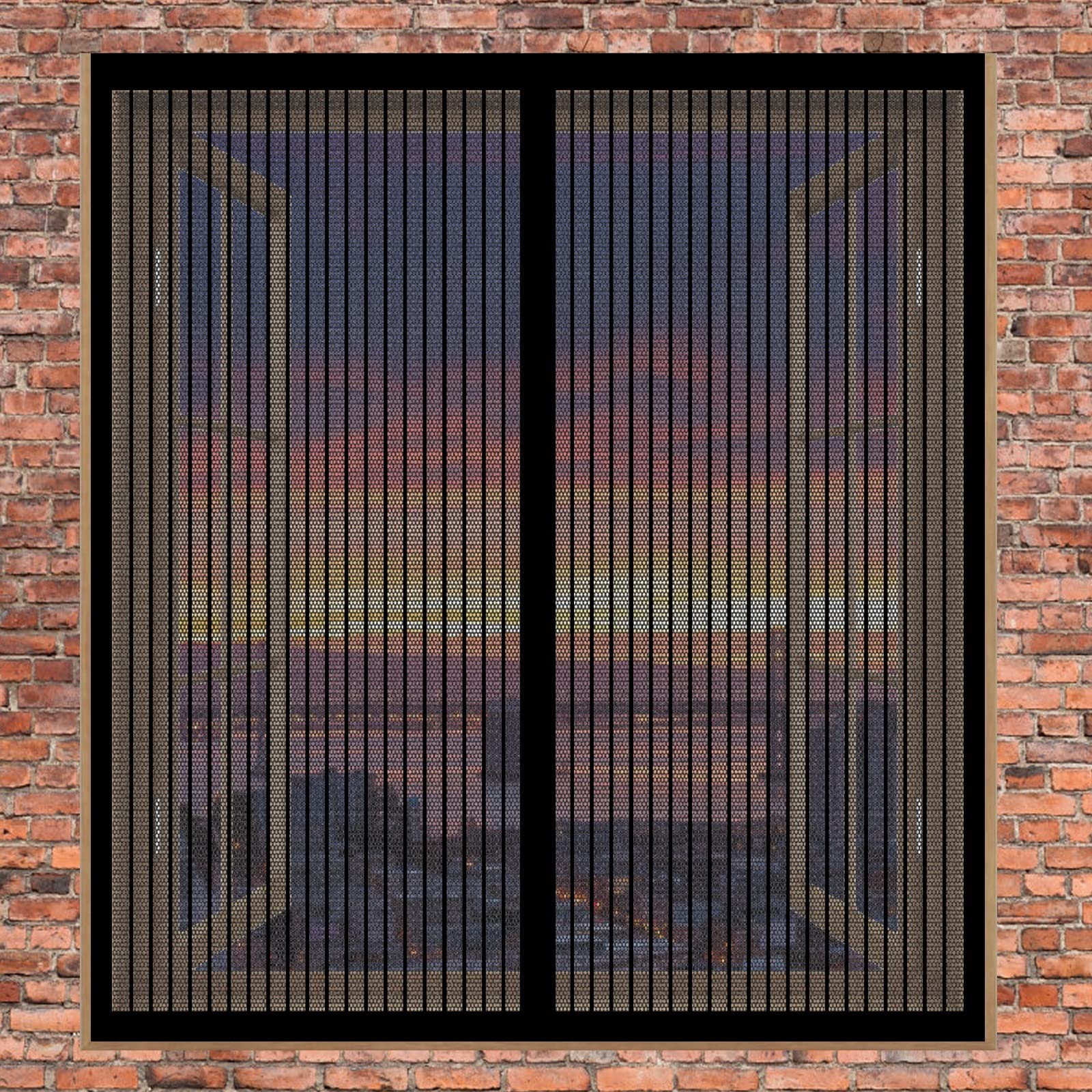 Insectengaas Horren Voor Windows 65 x 130 cm Raamhor Klamboe Zonder Boren Horraam Voor Diverse Ramen, Bruin Insectengaas Horren Voor Windows 65 x 130 cm Raamhor Klamboe Zonder Boren Horraam Voor Diverse Ramen, Bruin