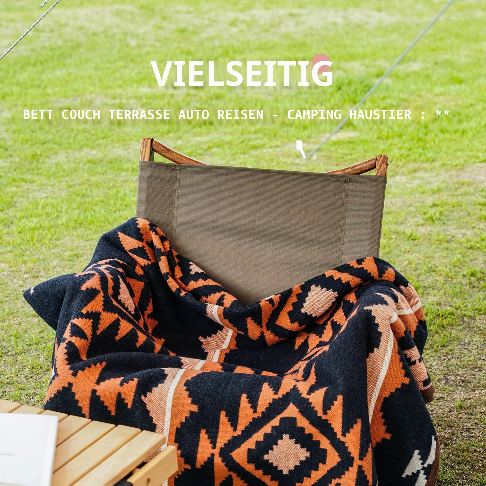 Acushla Decke aus Merinowoll-Mischgewebe 51" – Bild 7