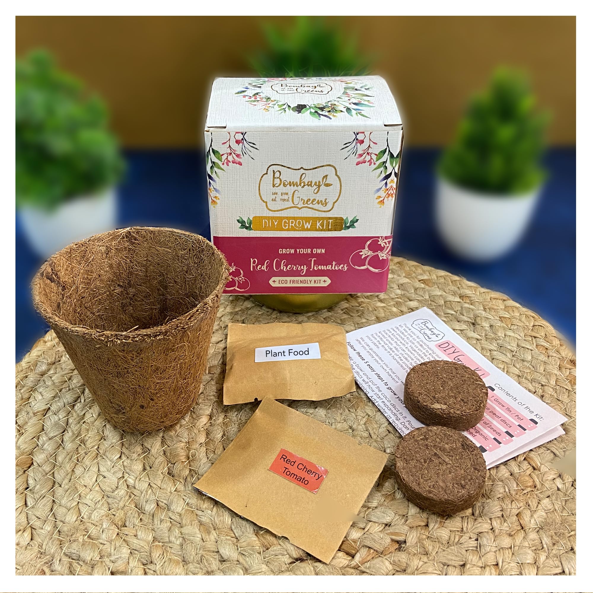 Bombay Greens Sow in a Coir Pot Starting Gardening Grow Kit - Red Cherry Tomato Seeds (B09GW2BXKS) Amazon Price History, Amazon Price Tracker