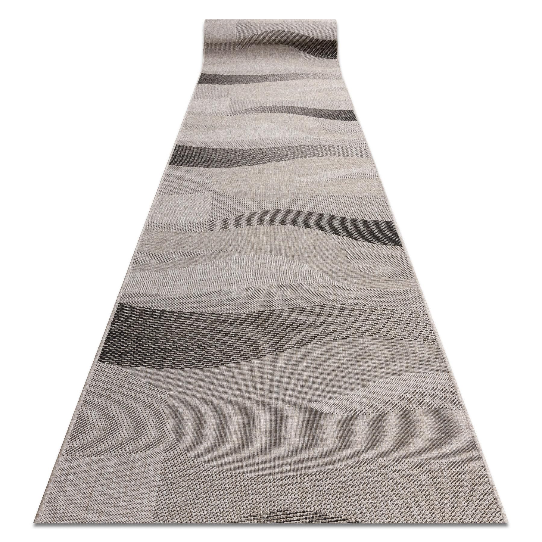 Tapis de sol haut de gamme Sizal Floorlux 20212 argenté 100 x 170 cm
