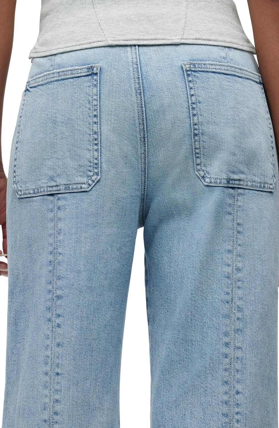 Hudson Womens Tie Waist Pintuck Trouser Pant - Image 5