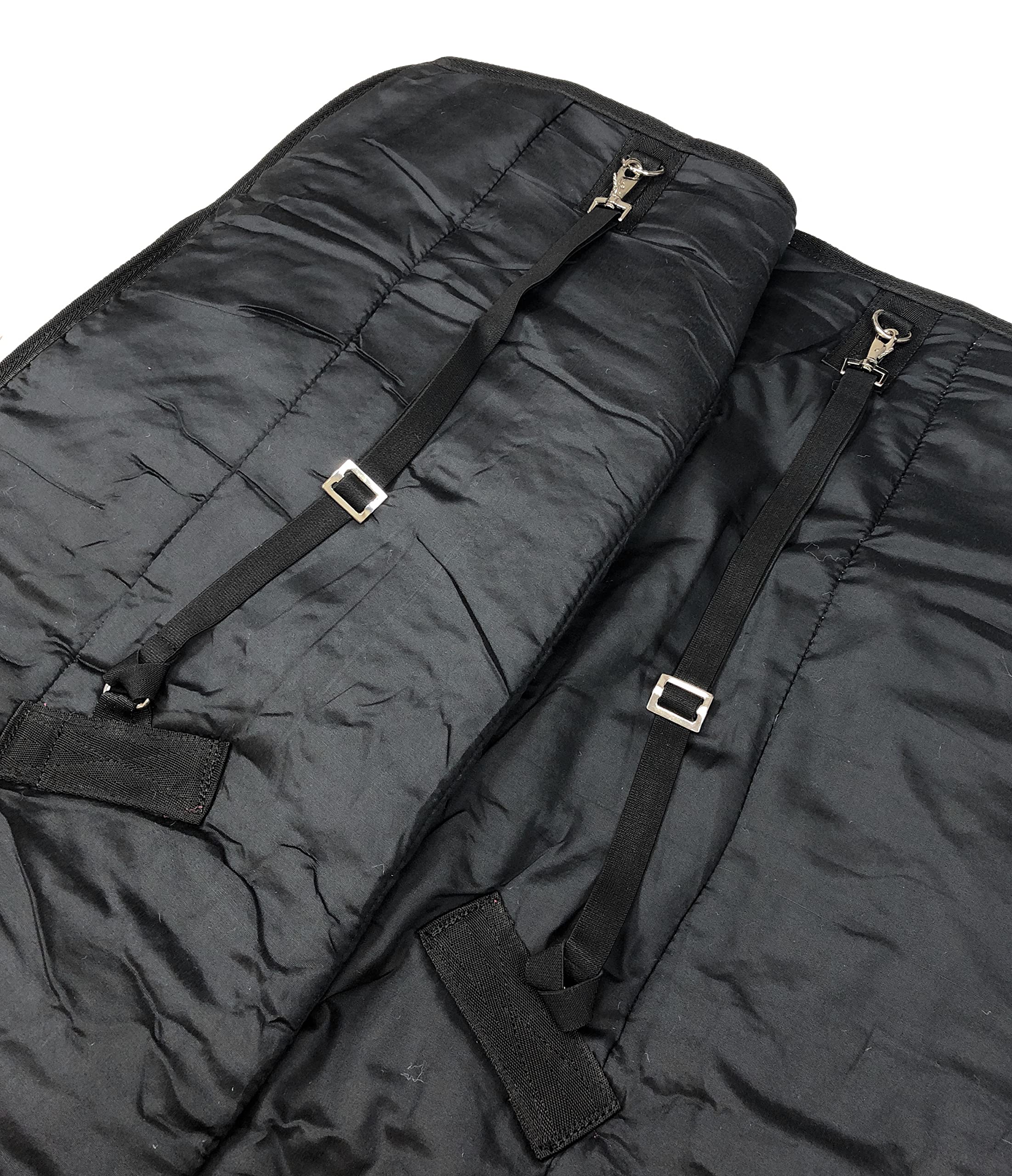 Horses, Coperta Invernale Heavy per Cavallo, Imbottita 300 gr, Morbida e Comoda, Ideale per Box, Resistente, Bordi Rinforzati in Nylon, Bordeaux 128 cm