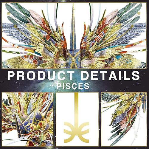 Miniatura 9 de Piececool Kits de construcción de modelos de metal 3D, serie de 12 constelaciones, modelo de grúas de deseos de Escorpio, kits de manualidades,