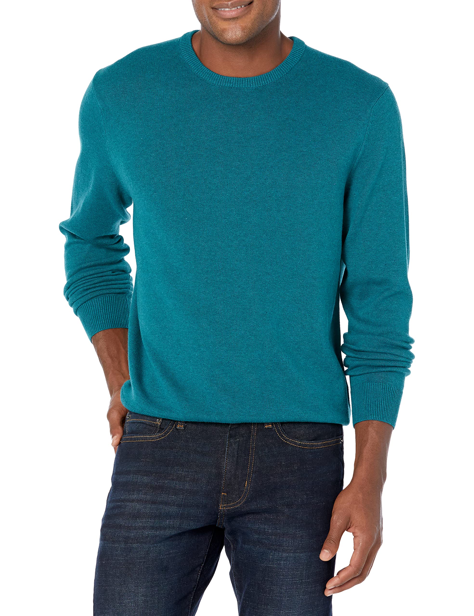 Amazon Essentials Maglione Girocollo a Maniche Lunghe, 100% Cotone, Disponibile Anche in Taglie Big & Tall Uomo