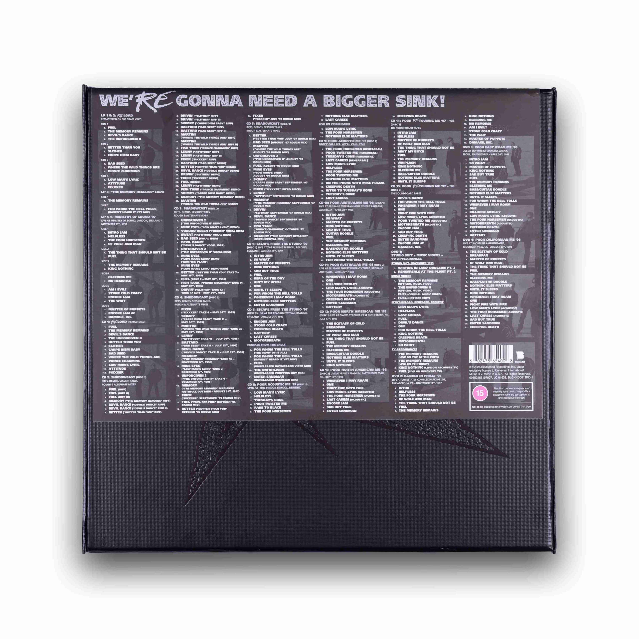 ReLoad Remastered 2025 (Ltd. Boxset 5LP/15CD/4DVD)