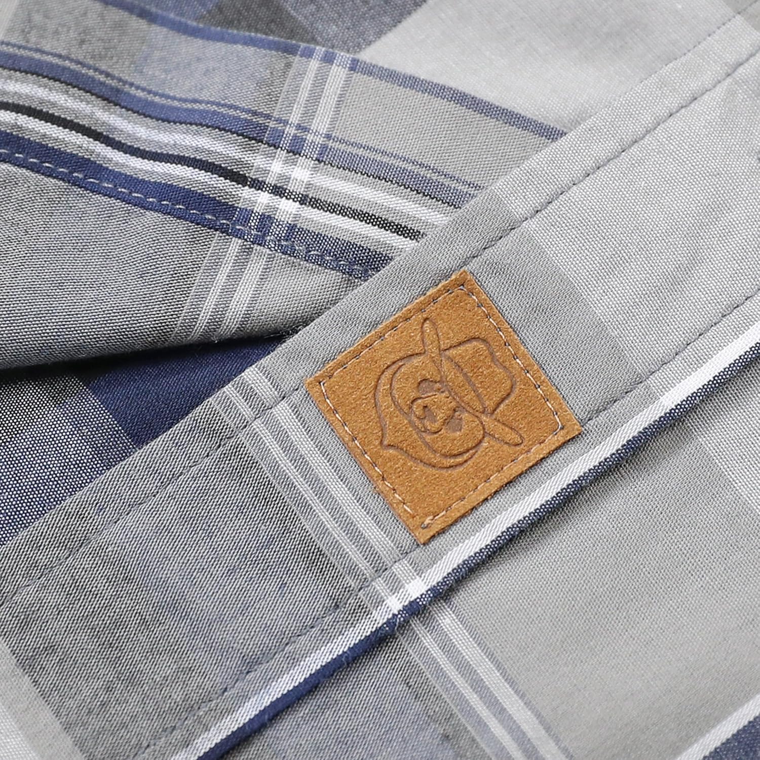 Dubinik® Mens Short Sleeve Button Down Shirts Soft Breathable Summer Vintage Regular Fit Lightweight Men's Casual Shirt - Image 4