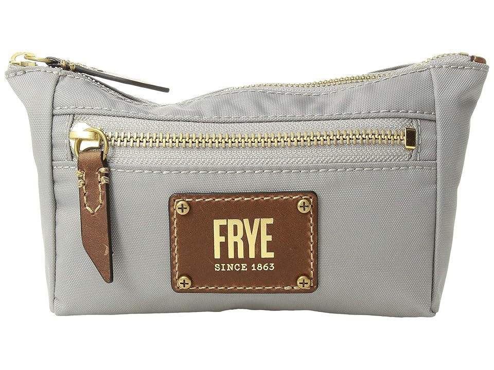 

Frye Ivy Nylon Cosmetic Pouch (Light Grey Nylon) Travel Pouch