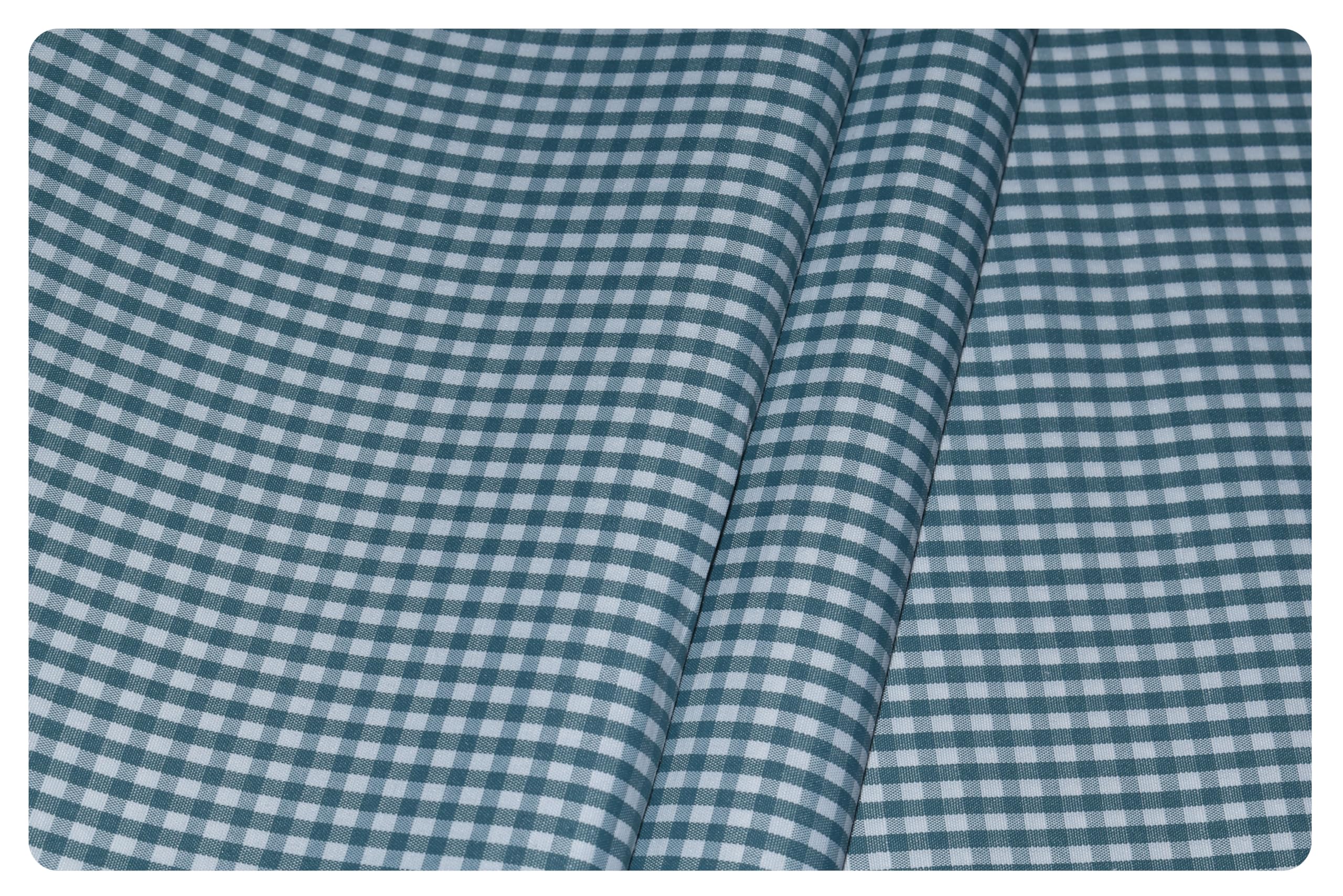 Men's Poly Cotton Blend Small Checkered Unstitched Shirt Fabric (PC99M1)